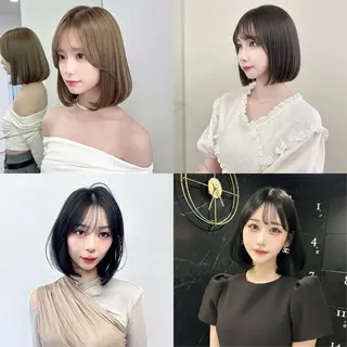 ミディアム レイヤー/髪質改善 縮毛/ハッシュカットのヘアスタイル