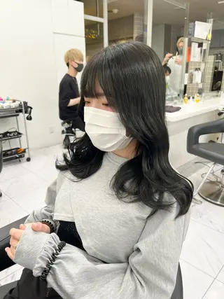 カラー パーマ ヘアアレンジ メンズ 上品＆韓国風 🥀海心🥀のヘアスタイル