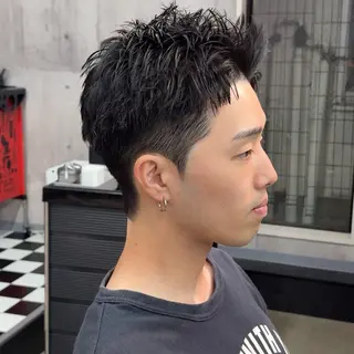 ショート パーマ ヘアアレンジ メンズ MENIN メンズ サロン 望月 涼太のヘアスタイル