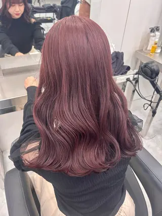カラー girlな暖色ヘア 🪽🫧ハルナ🎀のヘアスタイル