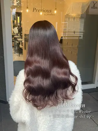 ロング カラー 髪質改善🤍🌙透明 感カラー🍒/伽音のヘアスタイル