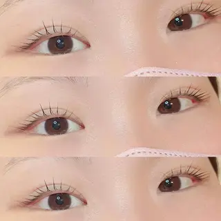 セミロング カラー ヘアアレンジ マツエク・マツパ 🍓Rei naのマツエク・マツパデザイン