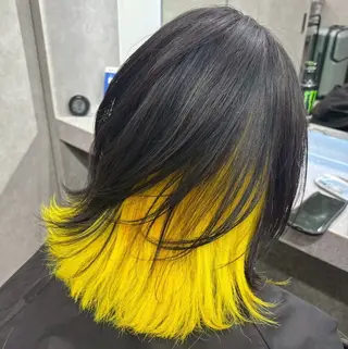 カラー Yoshiいろあそび 八王子/ハイトーンのヘアスタイル
