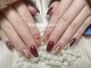 ネイル kao パラジェル スカルプ/長さだしのネイルデザイン