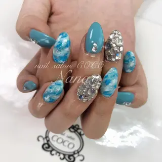 セミロング カラー パーマ ヘアアレンジ メンズ キッズ ネイル マツエク・マツパ nail Berunaのネイルデザイン