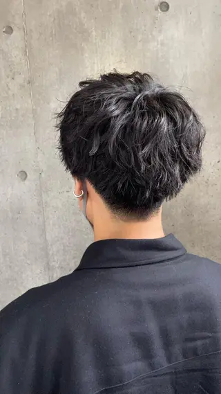 パーマ メンズ もりたみかこ 美容師お休み中のヘアスタイル