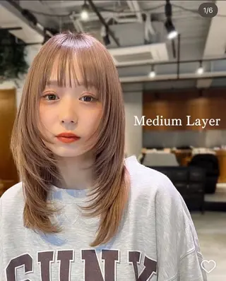 ロング 原田 彩希のヘアスタイル