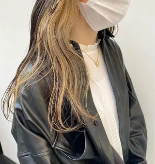 ロング カラー tonari 梅田、中崎町のヘアスタイル