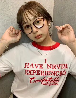ミディアム パーマ カラー CEINE PATHのヘアスタイル