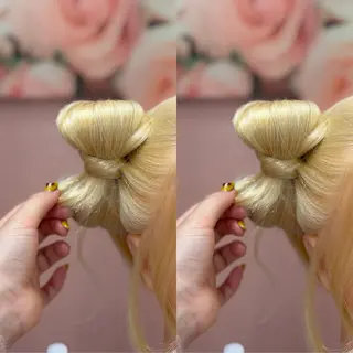 ミディアム ヘアアレンジ 梅田茶屋町ヘアセット 🎀RIONA🎀のヘアスタイル