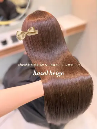 ロング カラー 暖色⌇縮毛矯正⌇ 𝐀𝐤𝐚𝐫𝐢のヘアスタイル