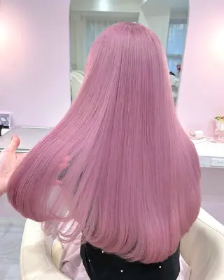 ロング カラー ハイトーンカラー💞 くるみ🎀のヘアスタイル