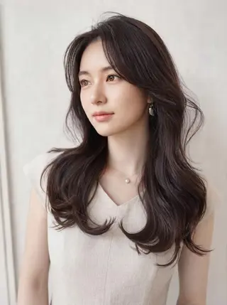ロング 似合わせカット 銀座/アライ カズヤのヘアスタイル