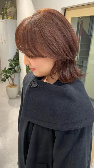 ショート カラー 髪質改善ストレート 🌈似合わせカットのヘアスタイル