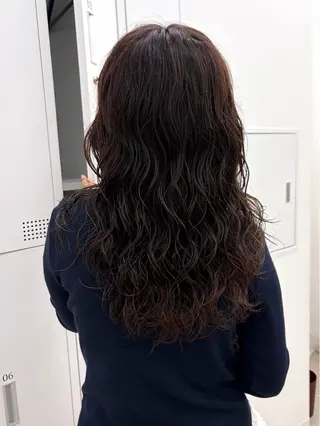 セミロング パーマ 後藤 陽花子のヘアスタイル