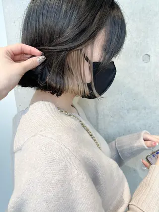 ショート カラー 透明感カラー✂︎ /縮毛矯正/YUKAのヘアスタイル