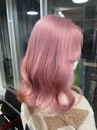 ロング カラー ヘアアレンジ 🎀ハイトーン・艶 カラー HANA🎀のヘアスタイル