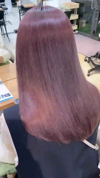 ロング カラー パーマ ヘアアレンジ メンズ キッズ ネイル マツエク・マツパ アイブロウ ⭐️銀座/ショート/ 艶カラー/りょうがのヘアスタイル