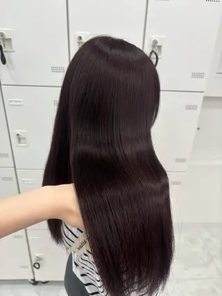ロング カラー 抜け感レイヤー︴ ニュアンスカラーのヘアスタイル