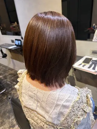 ミディアム カラー 透明感カラー/パーマ 🌀アオノのヘアスタイル