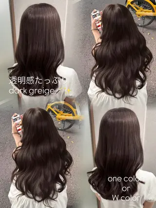 ロング カラー 友田 那都のヘアスタイル