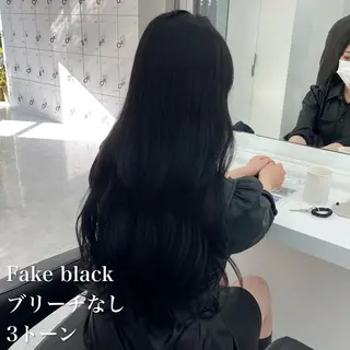 ロング カラー NAMI🤎ブラウン &ミルクティー🤍のヘアスタイル