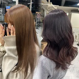 ロング カラー 🫧💞ハイトーン 瀧田 菜々花🦄🫧のヘアスタイル