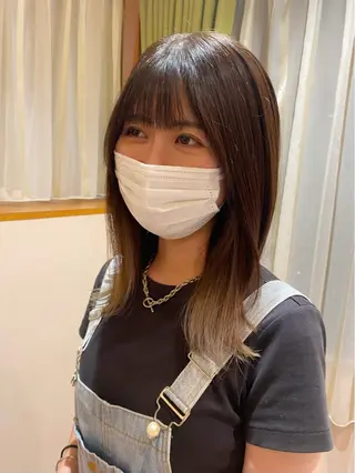 セミロング カラー asuka‪‪‎🤍 Lita 1Fのヘアスタイル