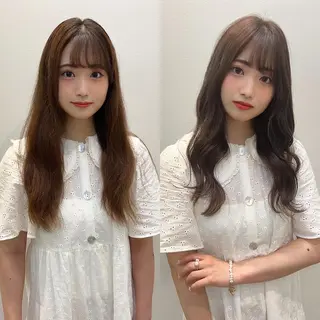 ミディアム カラー 渋谷レイヤーカット❌ 縮毛矯正専門/武田涼のヘアスタイル