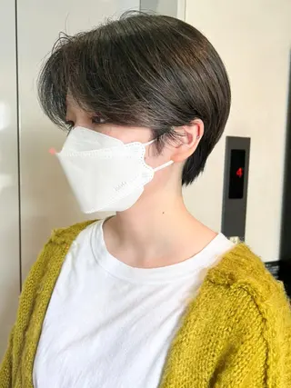 ショート カラー パーマ ヘアアレンジ ITbyALBUM 松戸のヘアスタイル