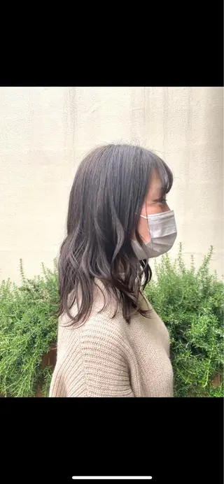 セミロング カラー Aujuaソムリエ 🎨‎♡HARUのヘアスタイル