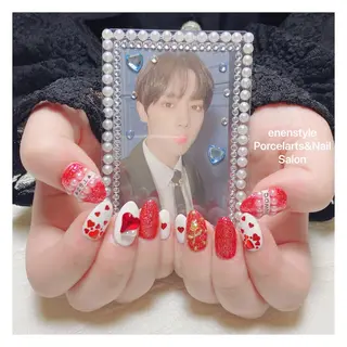 ミディアム ネイル 🐾enen style 🐾のネイルデザイン