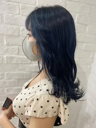 ロング ハイトーン/メンズ 水野翔太のヘアスタイル