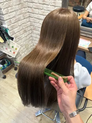 ロング 暗髪／透明感カラー ／⭐️hyuga⭐️のヘアスタイル