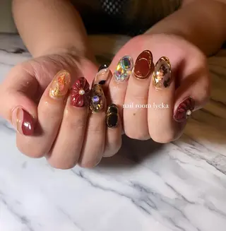 ネイル ネイルルームリッカ 𝐦𝐚𝐲𝐮のネイルデザイン