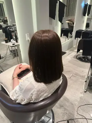 ミディアム 髪質改善ストレート 中林優太のヘアスタイル