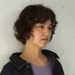 ショート レディースパーマ/ 合田 有一朗のヘアスタイル