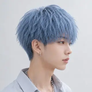 カラー メンズ メンズ特化カットパー マカラー坂田柊のヘアスタイル