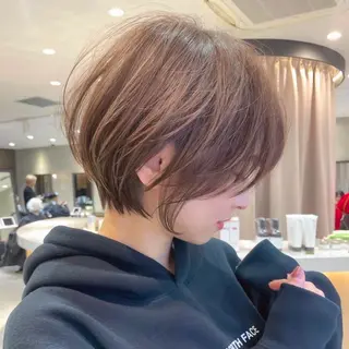 ショート 《髪質改善✖️レイヤ ー🩶》ナオヤのヘアスタイル