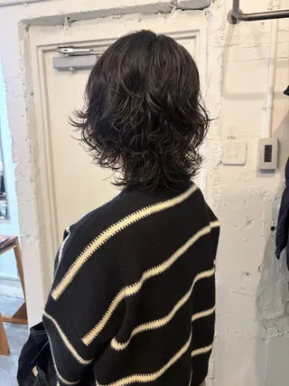 ミディアム パーマ *UNU* RICOのヘアスタイル