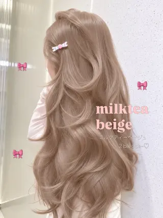 ロング カラー ヘアアレンジ 透明感カラー🎀艶髪 Anju/渋谷🎀のヘアスタイル