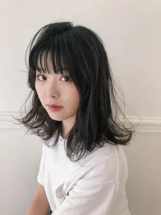 ミディアム 過去一の柔髪ヘア 🌿einshairのヘアスタイル