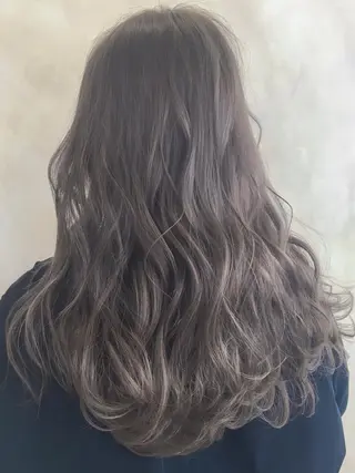 セミロング カラー 中田 敏明のヘアスタイル
