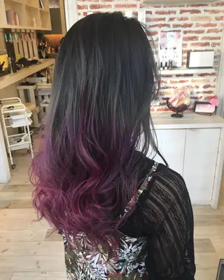 ロング カラー 東恩納 誠のヘアスタイル