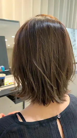 ミディアム カラー パーマ 🌈艶髪/髪質改善 新宿itouのヘアスタイル