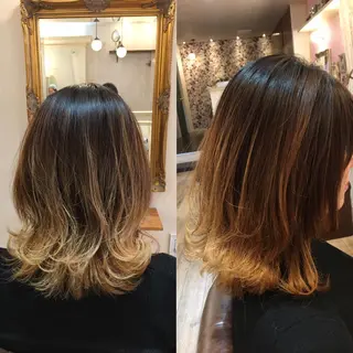 ミディアム カラー plaatje 義見のヘアスタイル