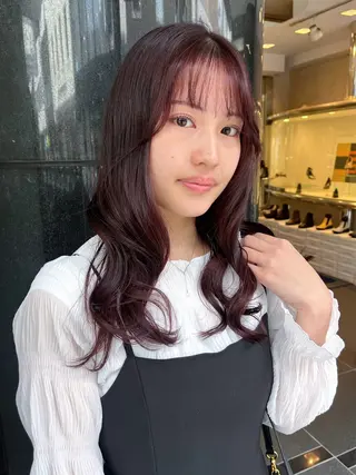 セミロング カラー 似合わせカット Rinka🌻のヘアスタイル