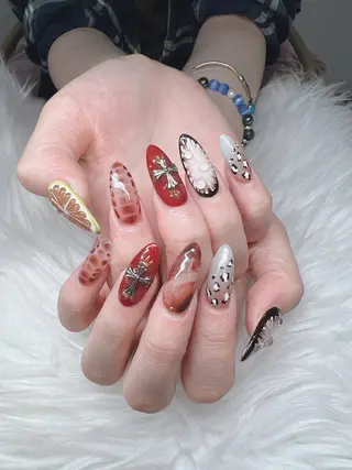 ネイル Lee Nails チップ長さだし専門店のネイルデザイン
