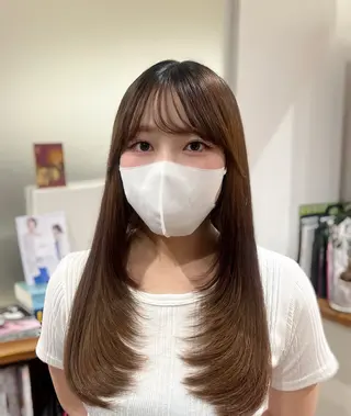 ロング 🎀仙台/レイヤー /暖色/ありさ🎀のヘアスタイル