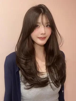 カラー ロング 表参道/ワンホンヘア SAAYA🖤のヘアスタイル